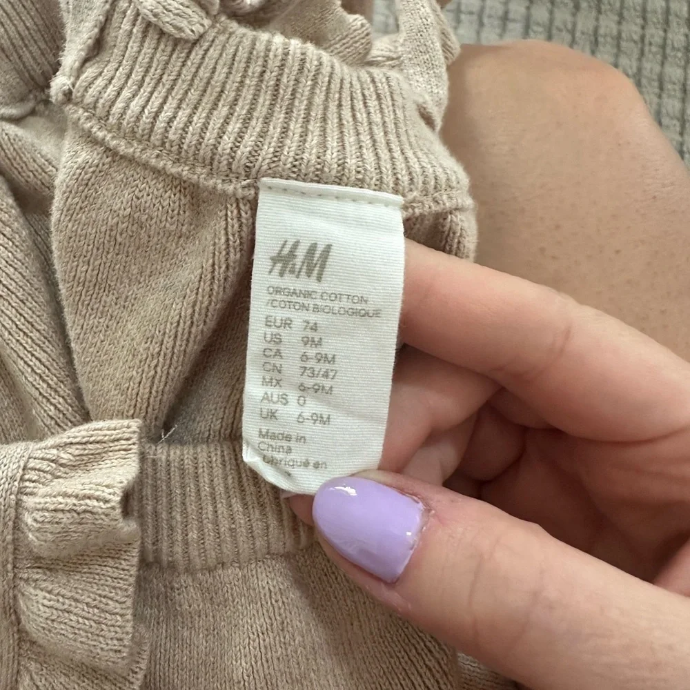 H&M Tan Baby Jumper